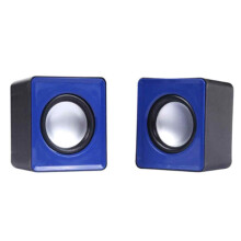 Mini Speaker for Desktop Laptop, Portable Speaker Compact and Lightweight Stereo Sound System with 3.5mm Jack, Wired Speaker USB Powered Audio Device