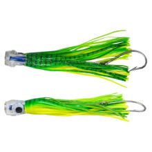 (one, C) Ready-to-Use Trolling Lure Set 9 Inch Saltwater Fishing Lure with 150LB Mono Leader 8/0 Stainless Steel Hook for Marlin Tuna Wahoo