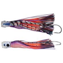 (1pcs, A) Ready-to-Use Trolling Lure Set 9 Inch Saltwater Fishing Lure with 150LB Mono Leader 8/0 Stainless Steel Hook for Marlin Tuna Wahoo