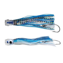 (1pcs, E) Ready-to-Use Trolling Lure Set 9 Inch Saltwater Fishing Lure with 150LB Mono Leader 8/0 Stainless Steel Hook for Marlin Tuna Wahoo