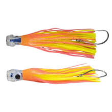 (2pcs, D) Ready-to-Use Trolling Lure Set 9 Inch Saltwater Fishing Lure with 150LB Mono Leader 8/0 Stainless Steel Hook for Marlin Tuna Wahoo
