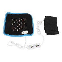 Ceinture de luminothérapie infrarouge portable avec mode vibration et sangles réglables, soulageant la douleur au dos, à la nuque et aux épaules,