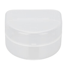 Scatola porta-apparecchio dentale con chiusura ermetica, taglia unica, ritagliabile in base alle proprie esigenze, resistente all'acqua e alla