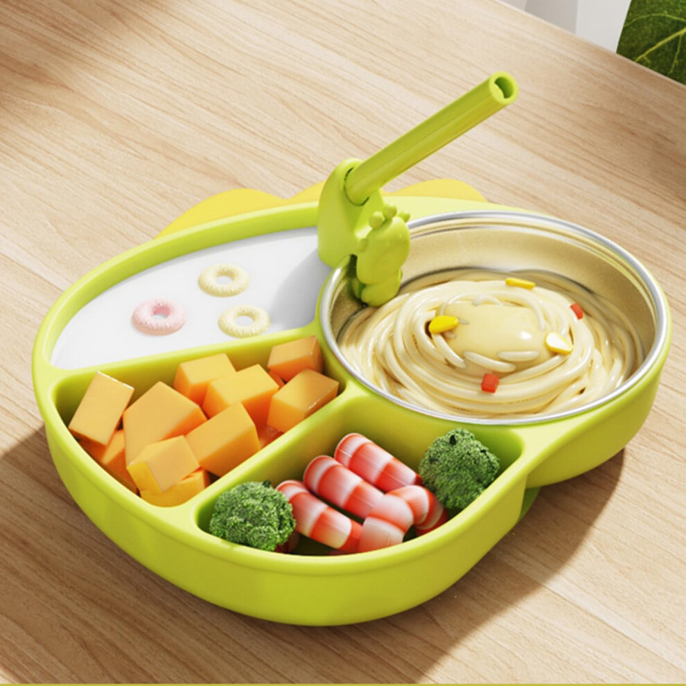 Silicone Baby Plate With Suction Cups  Divided Plate, NonSlip Placemat, Dishwasher And Microwave Safe, Model E
