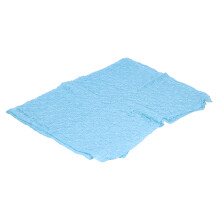 Babyblaues gehäkeltes Wickel- und Haarschmuck-Set für Neugeborenenfotografie