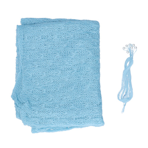 Wrap elastico blu per neonati 155x45 cm (61.0x17.7 in) 1