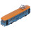 Alloy Pull Back Trolley Bus Toy for Kids, Blue, 18cm 14
