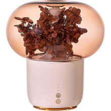 (Large, Pink) For Flower Everlasting Aroma Diffuser Humidifier Night Light 7 Color Mood Lamp Auto Shut Off Quiet Operation