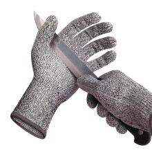 Cutresistant Gloves Grade 5 FoodGrade Kitchen Slaughter Dipping StabResistant Outdoor Grey M