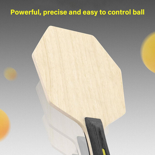 Table Tennis Racket Bottom Plate Wood Baseboard Hexagon Shape Portable Base Accessory 1