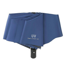 (One size, I) Large 97cm UV Protection Umbrella Automatic and Manual Foldable Portable Sun Rain Umbrella for Outdoor Travel