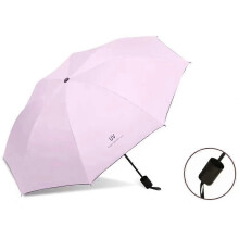 (One size, D) Large 97cm UV Protection Umbrella Automatic and Manual Foldable Portable Sun Rain Umbrella for Outdoor Travel