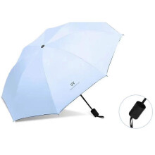 (One size, F) Large 97cm UV Protection Umbrella Automatic and Manual Foldable Portable Sun Rain Umbrella for Outdoor Travel