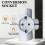 Child Protection Adapter Plug 16A 250V White ABS Multi Socket Outlet Safe Durable Easy Use 3