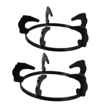 2pcs Cast Iron Gas Stove Rack with Even Heat Distribution and NonSlip Stability for Outdoor Cooking