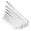 9Pcs Chrome Vanadium Hex Key Set Wrench, 1.5mm-10mm 12