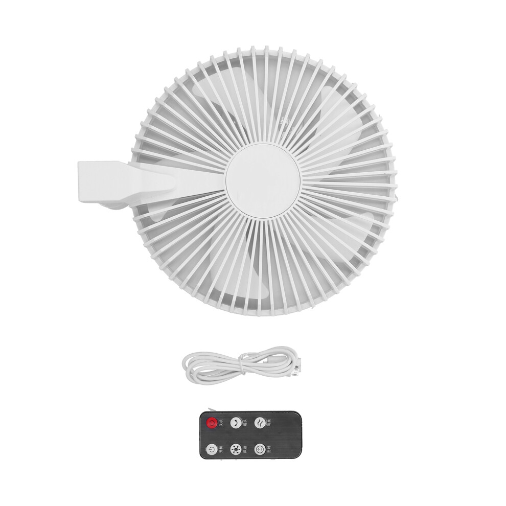 USB Powered Foldable Fan With Remote Control, Battery Operated Multifunctional Standing Fan Portable Travel Fan Super Quiet Wireless Control Adjustab