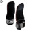 (Black 3 layers) Gym Gloves Three Fingers Cowhide Weightlifting Workout Hand Palm Protector 1