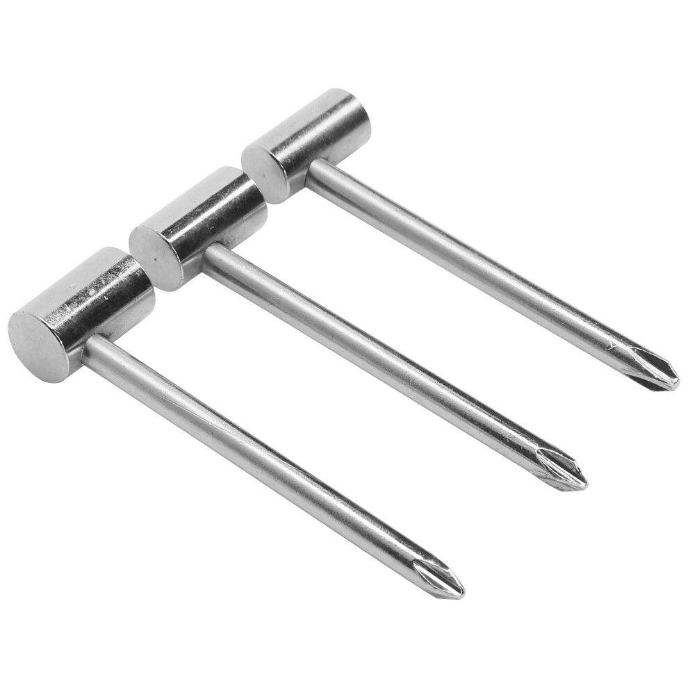 Guitar Adjustment Tool Set 3Pcs Silver Wrenches 6.35Mm 7Mm 8Mm Universal 7621378473086