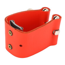 Sax Mouthpiece Ligature Red Leather Fastener and Screw Easy to Adjust AU