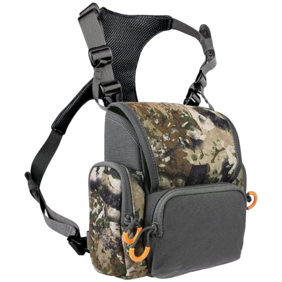 Binocular Harness Breathable Adjustable Chest Pack Camouflage Waterproof Unisex Multi Pocket Compatible With Binoculars 9187378780060