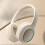 Wireless Computer Headset PC Compatible OverEar Lightweight Design Ergonomic Fit Khaki 2