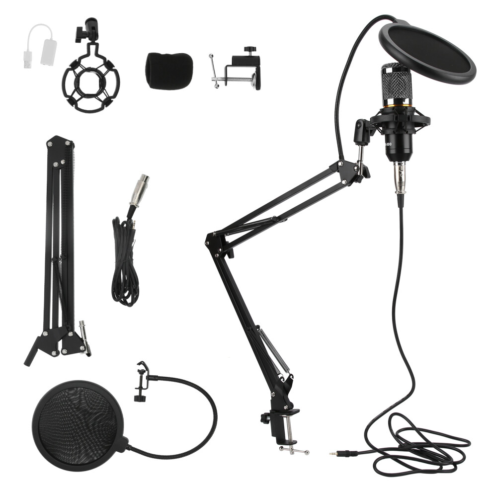 Usb Condenser Microphone Kit With Flexible Arm, Bm800 Black 6931378475210