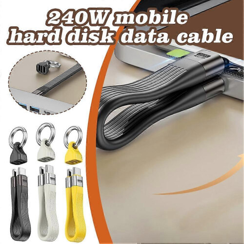 PD240W USB4 40Gbps FPC Data Cable 5A USB C to Type C Cable 2