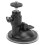 Universal Alloy & Plastic Suction Cup Mount Adapter Base, Black, 66g 11