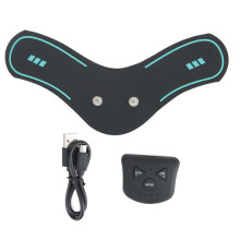 Appareil de tonification abdominale EMS compact, unité TENS sans fil rechargeable avec design en V pour soulager les douleurs cervicales,