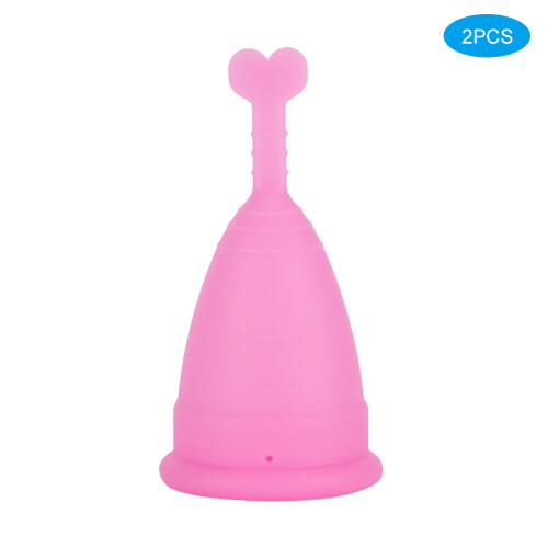 Heart Shaped Pink S Menstrual Cups - Soft Secure & Environmentally Safe 1
