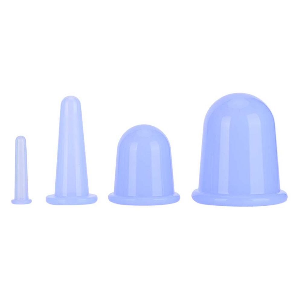 Muscle Pain Relief Facial Cupping Set Silicone Massage Cups Vacuum Suction Massage Anti Aging Beauty Tool Cellulite Reduction Detoxification Gentle S