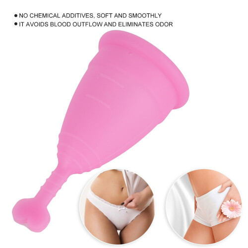 Heart Shaped Pink S Menstrual Cups - Soft Secure & Environmentally Safe 2