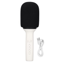 Micrófono de karaoke de cápsula dinámica, altavoz para cantar con patrón polar supercardioide, sonido nítido y retroalimentación reducida para