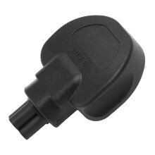 Power Extension Cable, Travel Power Cord With Down Angle Design, IEC 320 Connector To Oxygen Free Copper Core For Heavy Duty Usage In Home Or Office,