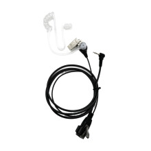 Microfon PTT pentru radio bidirecțional, cască ascunsă Push-To-Talk cu tub acustic transparent pentru radiouri Baofeng UV-5R BF-888S Kenwood, dop