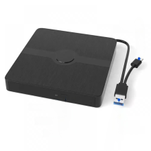 Tragbares externes 3D-Blu-ray-DVD-Laufwerk mit USB 3.0- und Typ-C-Dualanschluss, kompatibel mit Windows und Mac, hohe Leistung und breite