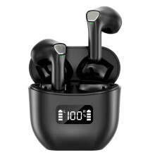 Căști Bluetooth, căști wireless Hi-Fi stereo cu anulare a zgomotului, afișaj LED, design ergonomic, compatibilitate între platforme pentru