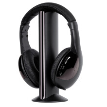Căști wireless overear cu funcție de monitorizare, căști TV wireless pentru seniori și familii, căști wireless multifuncționale cu