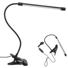 Teocht Dath Inchoigeartaithe Clip-on Solas Léitheoireachta In-mhéadaithe Clampán Muineál Solúbtha Láidir Lampa Cúraim Súile Astóir Solas Lae