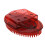 Meridiane Massagebürste - Silikon + Magnet, Rot 16
