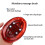 Meridiane Massagebürste - Silikon + Magnet, Rot 9