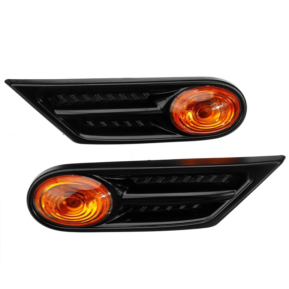Led Side Marker Lights Pair For Mini Cooper R56 R57, Bright Turn Signal Indicators For Bmw Amber 9187378780398