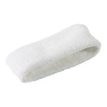Double Wrist Bands Headband Elite (3Ply) White SweatWicking Fabric, 3Ply Construction, Adjustable Fit