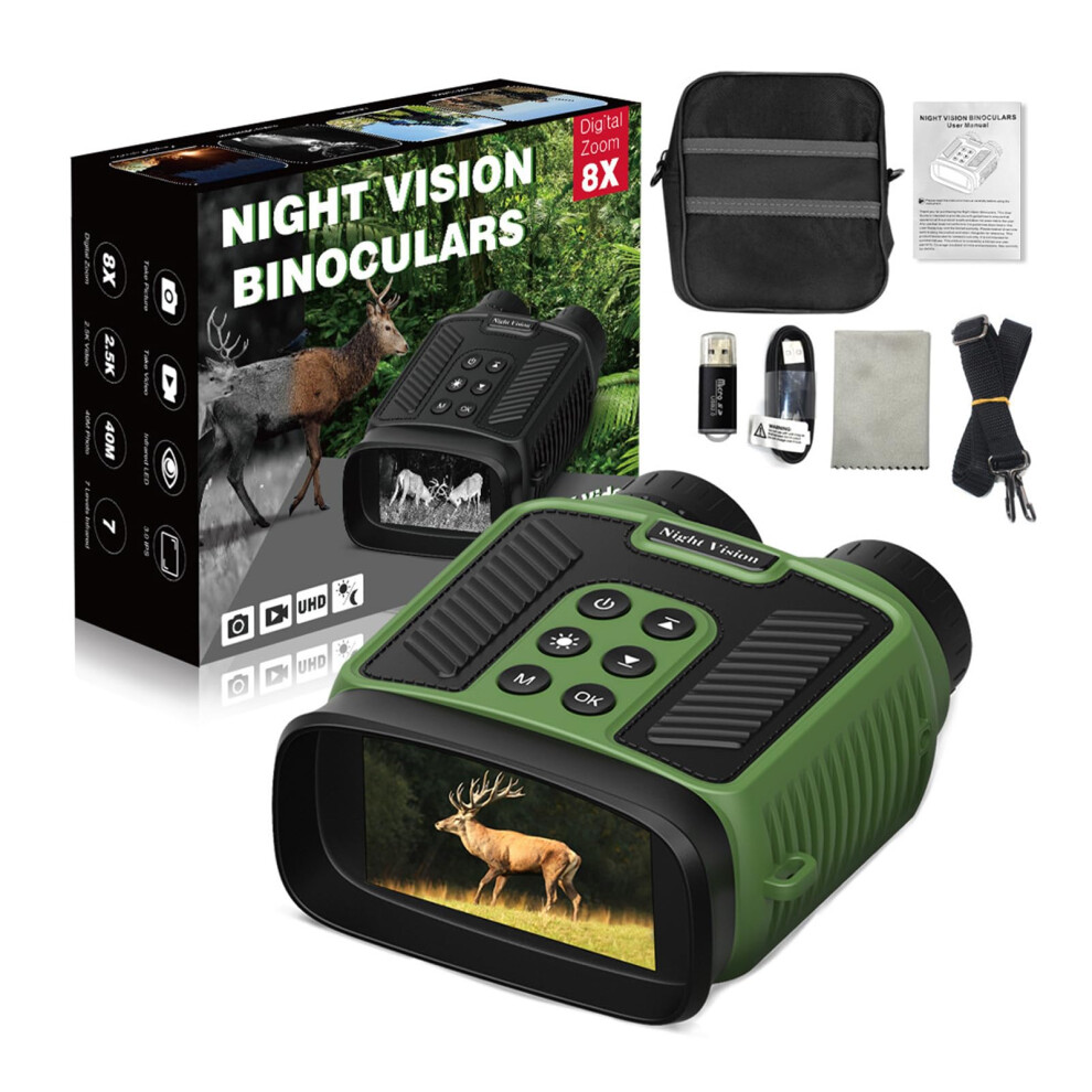 Precision View Night Vision Goggles Waterproof Fogproof For Birdwatching Abs Green 9187378780527