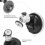 Universal Alloy & Plastic InCar Suction Cup Mount Adapter Silver 4