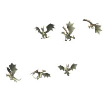Window Stickers Dragon Decal 6Pack Removable Window Decals Collision Warning For Home Decor Easy Apply