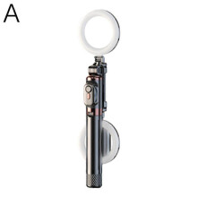 (Black) Bluetooth Selfie Stick Remote Phone Holder Tripod Stand For iPhone Universal