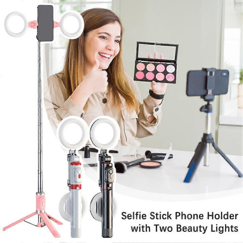 (Black) Bluetooth Selfie Stick Remote Phone Holder Tripod Stand For iPhone Universal 1