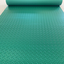 Garage Floor Mat Roll Diamond Plate Waterproof PVC Heavy Duty SlipResistant Green 0.6x1m